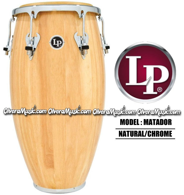 LP Matador Wood Congas - Natural/Chrome – Olvera Music