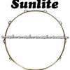 SUNLITE 14" Brass Plated Top Snare Hoop 10-Lug