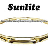 SUNLITE 14" Brass Plated Bottom Snare Hoop - 12 Lug