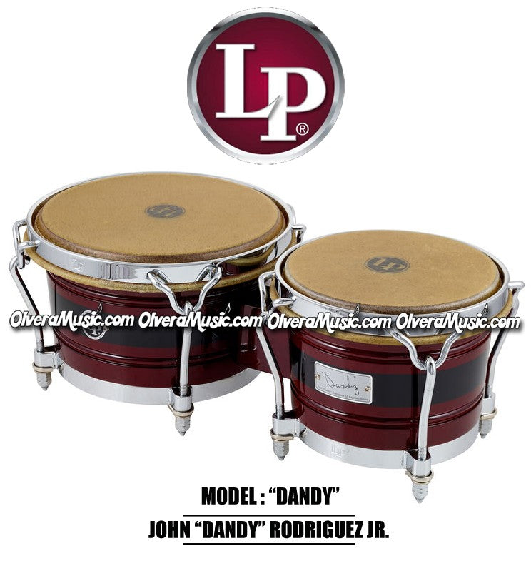 LP John "Dandy" Rodriguez Jr. Signature Wood Bongos
