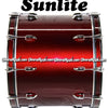 SUNLITE 18x24 Bass Drum - Wine Red