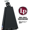 LP Rock Classic Ridge Rider Cowbell - 8", Mountable, Black Finish