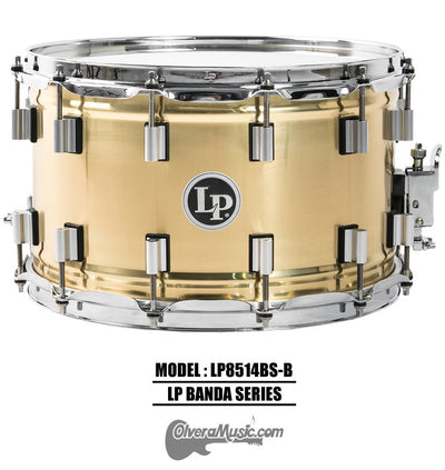 LP Banda Snare 14"x8" Brass Finish 12-Lug