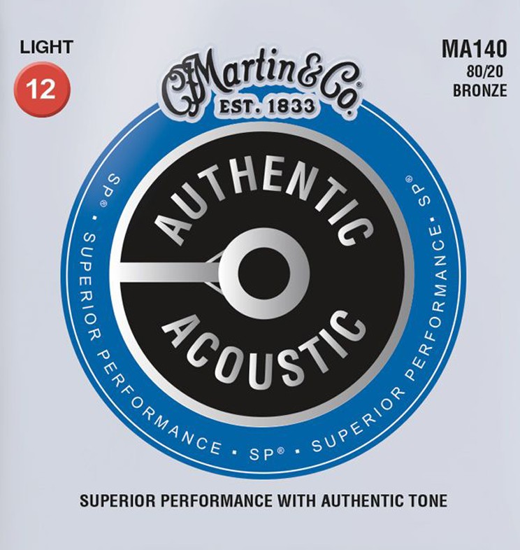 MARTIN SP 80/20 Bronze Light Authentic Acoustic Guitar Strings