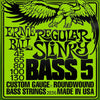 ERNIE BALL Regular Slinky 5-String Nickel Wound Electric Bass Strings