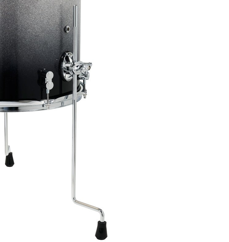 PDP "Concept Series" 7-Piece Maple Shell Pack  - Silver to Black Fade Lacquer