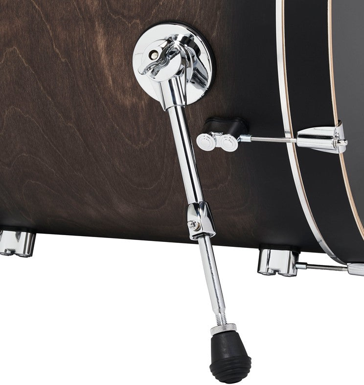 PDP "Concept Series" 7-Piece Maple Shell Pack -Satin Charcoal Burst Lacquer
