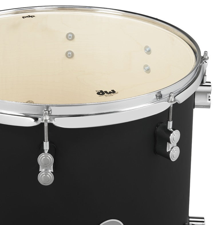 PDP "Concept Series" 7-Piece Maple Shell Pack - Satin Black Finish