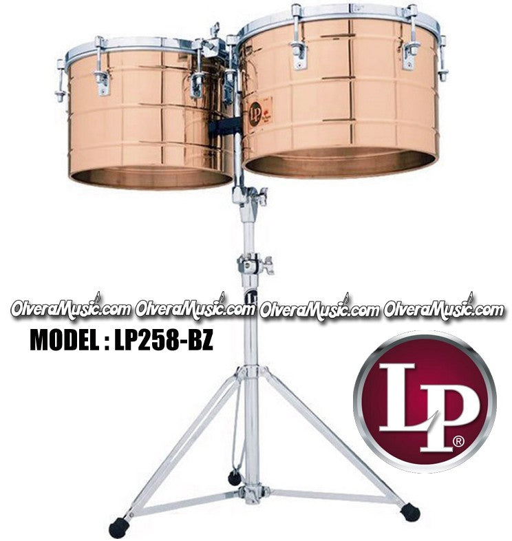 LP Thunder Tito Puente Timbales 15" & 16" Extra Deep Shells - Bronze Finish