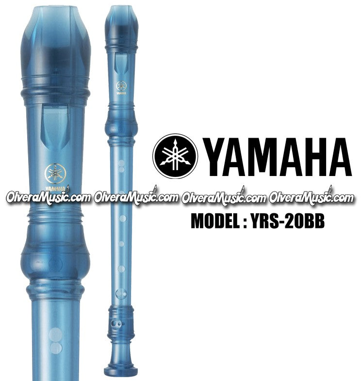 YAMAHA Student Model Plastic Soprano (Recorder) - Translucent Blue ...